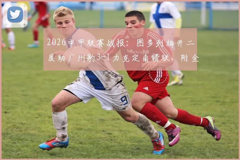 2026中甲联赛战报：图多列梅开二度助广州豹3-1力克定南赣联，附全场视频集锦与最新积分榜分析
